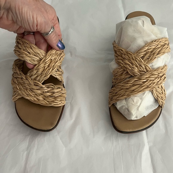 Woven wedge heeled slides by Coldwater Creek in size 6 1/2 - Picture 7 of 16